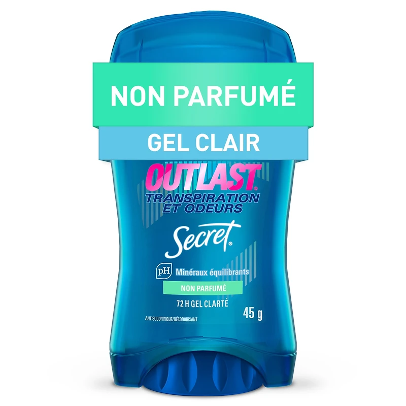 Secret Outlast Sweat & Odor Clear Gel Women's Antiperspirant Deodorant, Unscented