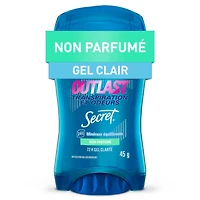 Secret Outlast Sweat & Odor Clear Gel Women's Antiperspirant Deodorant, Unscented