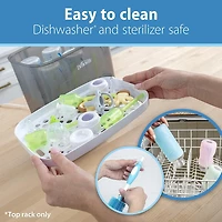 Dr. Brown's Natural Flow Level 2 Narrow Baby Bottle Silicone Nipple, Medium Flow, 3m+, 100% Silicone Bottle Nipple, 6 Pack, 6 Pack