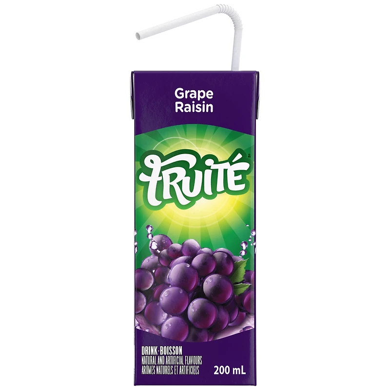 Fruité Grape Drink, 200mL, FRUITE GRAPE DRINK 24X200ML