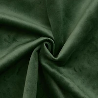 Loft Living Sicily Room Darkening Dual Header Single Curtain Panel 50 x 84 in Dark Green