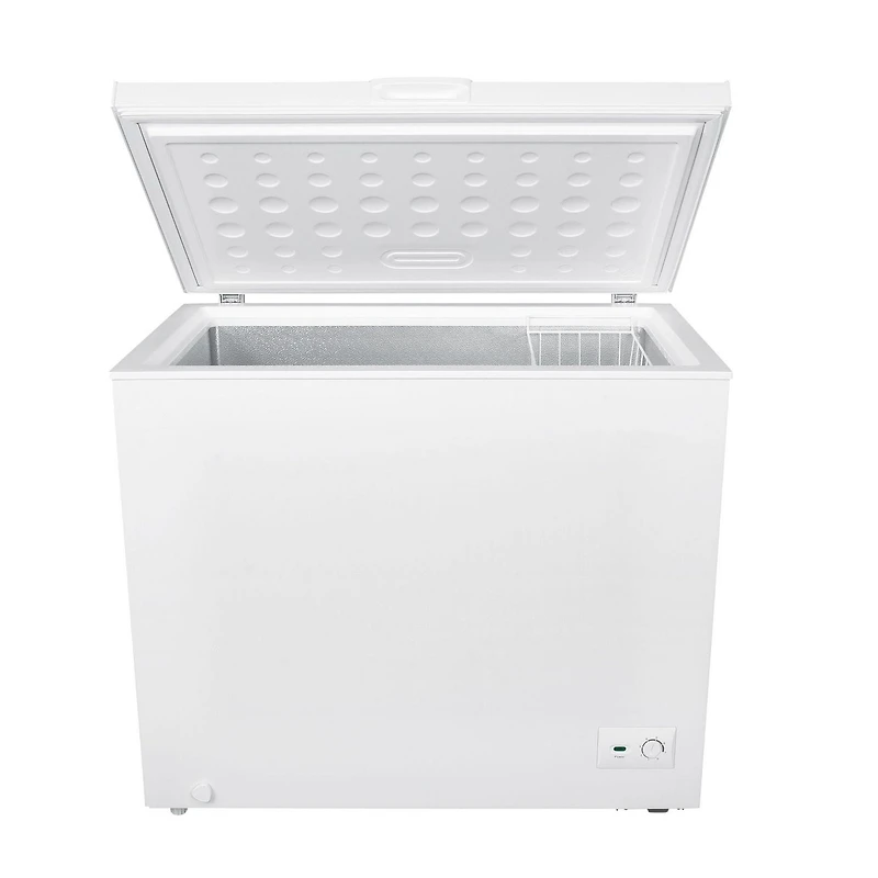 Kenmore Congélateur Coffre 8,7 pi³, 246L, Dégivrage Manuel, Couvercle à Charnière Équilibrée, Prêt pour le Garage, Blanc, Petit Congélateur