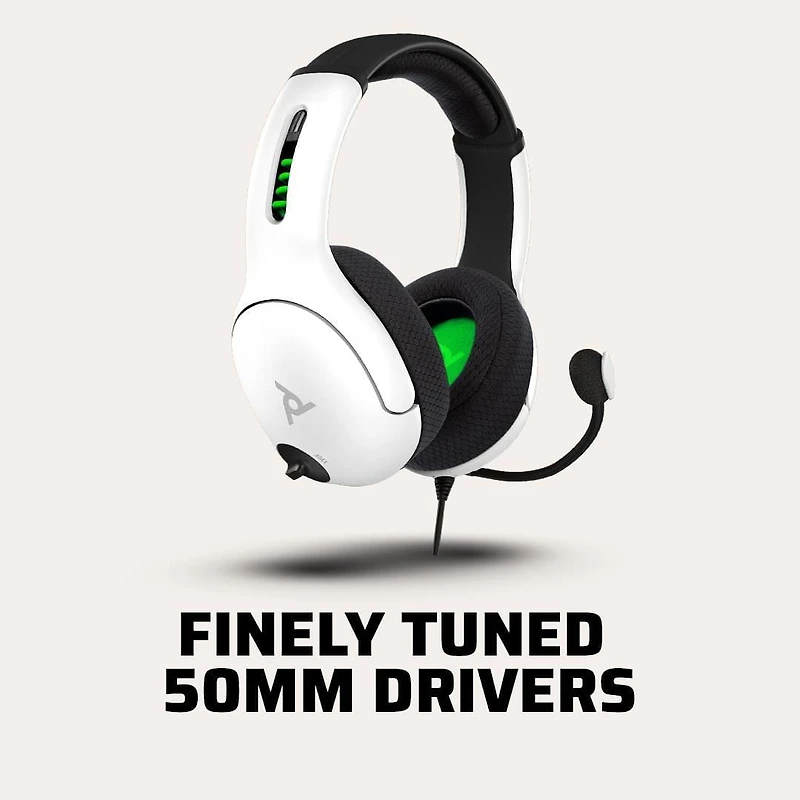 PDP Gaming LVL50 Wired Stereo Gaming Headset: White - Xbox Series X|S, Xbox One, Xbox Xbox