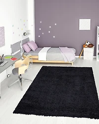 Ottomanson Non-Slip Rubberback Soft Shag Runner Rug for Hallway and Bathroom, Area Rug for Living Room, Bedroom, Dining Room