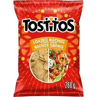 Tostitos Loaded Nachos flavour Rounds Tortilla Chips, 260 g.
