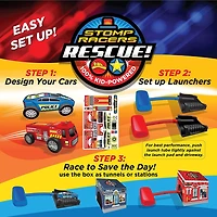 Stomp Rocket Rescue Racers, Police Car & Fire Truck
