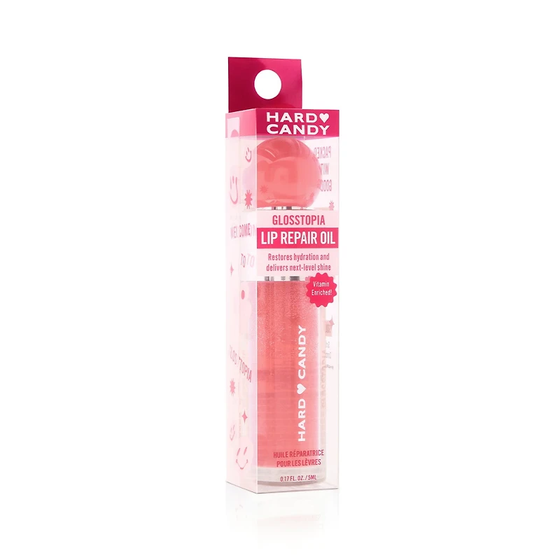 Hard Candy, Glosstopia Lip Repair Oil, Next Level Shine, Restores Hydration, 5mL