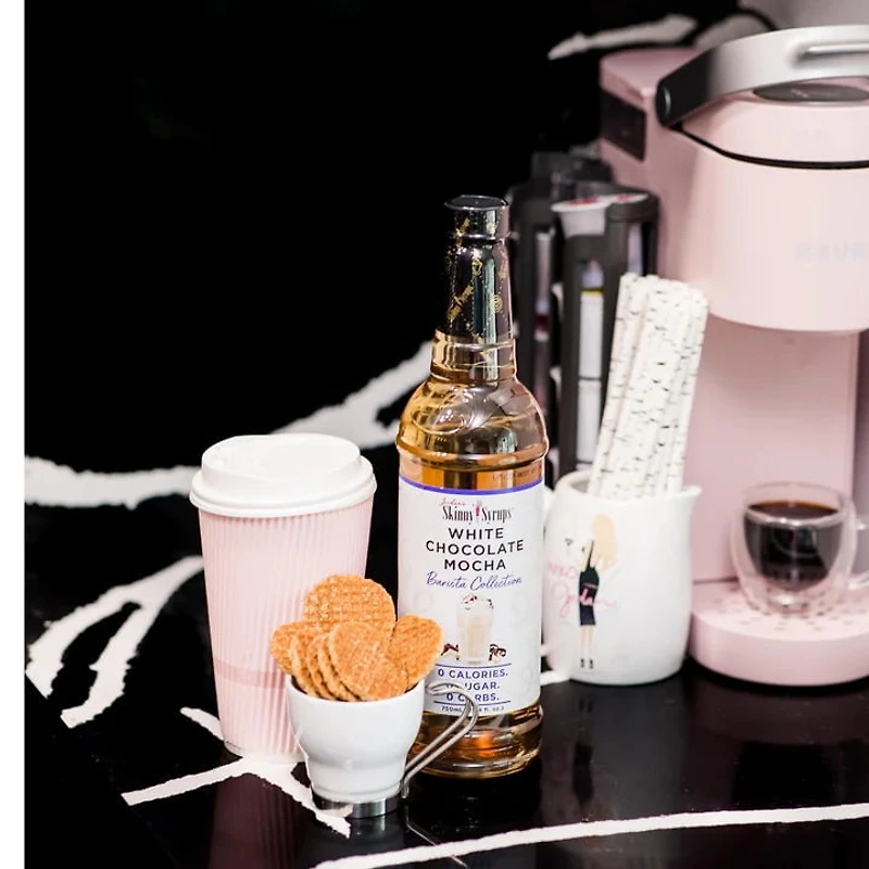 Skinny Mixes Sugar Free White Chocolate Mocha Syrup - 750ml: Guilt-Free Delight in Every Sip