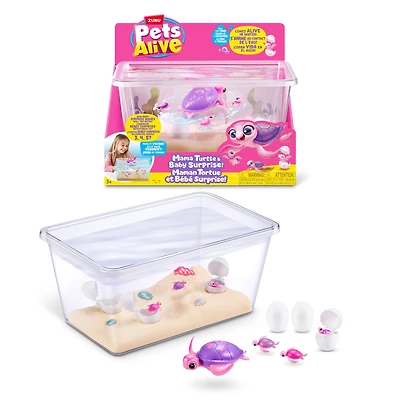 Pets Alive Mama Turtle Surprise by ZURU, Robot Toy Pet Turtle