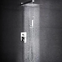 American Imaginations Kit de douche mural en acier inoxydable en couleur chromée AI-34365