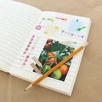 CRAFTY & CO. Livre d'autocollants alimentaires, 1 454 pièces, mignon, amusant, pour enfants et adolescents FOOD STICKERBOOK