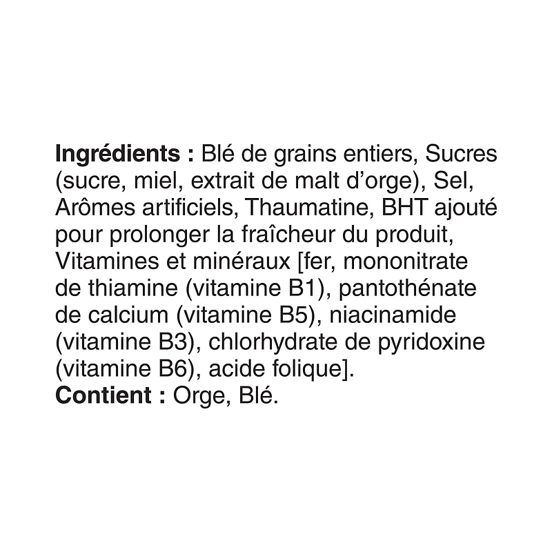 Céréales Shreddies au miel de Post, format familial, 710 g