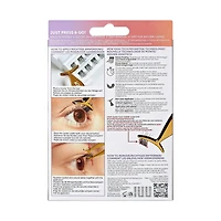 KISS ImPRESS Press-On Falsies Eyelashes, Spiky, 20 Clusters, ImPRESS Press-On