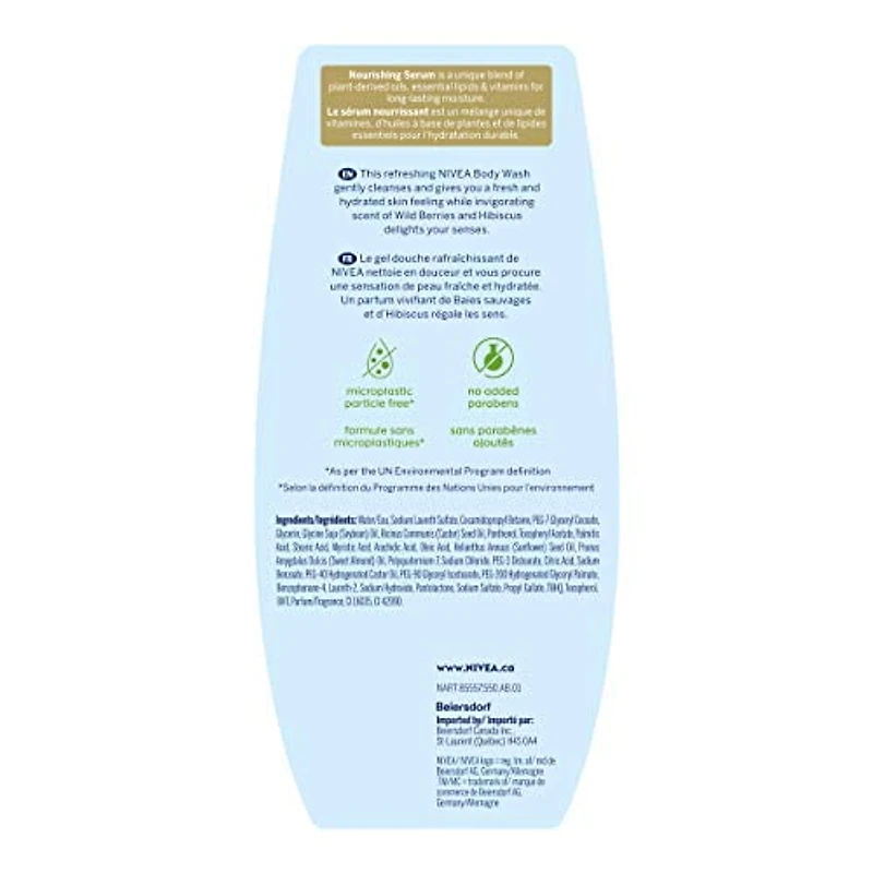 Nivea Crème Douche Wild Berry & Hibiscus 500 ml
