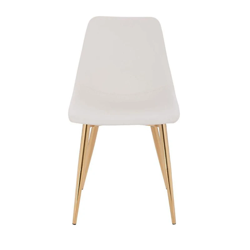Chaise de salle à manger en cuir Domina Chaise d'appoint Ensemble de 2 chaises modernes et confortables
