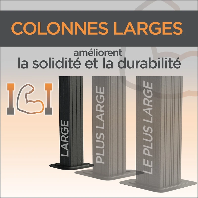 Sojag Portland 8 x 12 x 8 ft Dark Brown Wall Gazebo