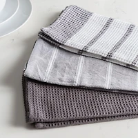 Fabstyles Fouta Lot de 3, 100% coton filé à l'anneau - Serviettes de cuisine de qualité supérieure et douce