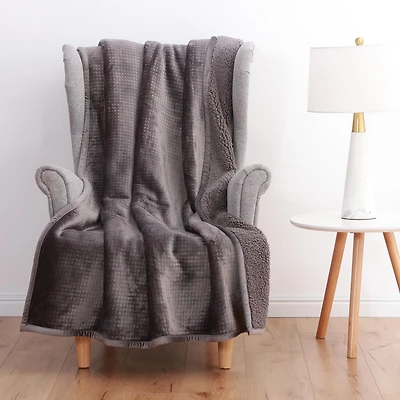 Oversized Plush Throw, Size 50 in. x 70 in.