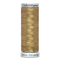 Gütermann Dekor Fil à coudre métallique – bobine de 200 m, lavage à la machine 200 m/219 vgs