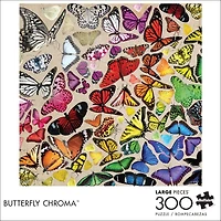 Buffalo Games - Large Pieces - Butterfly Chroma - 300 Piece Jigsaw Puzzle