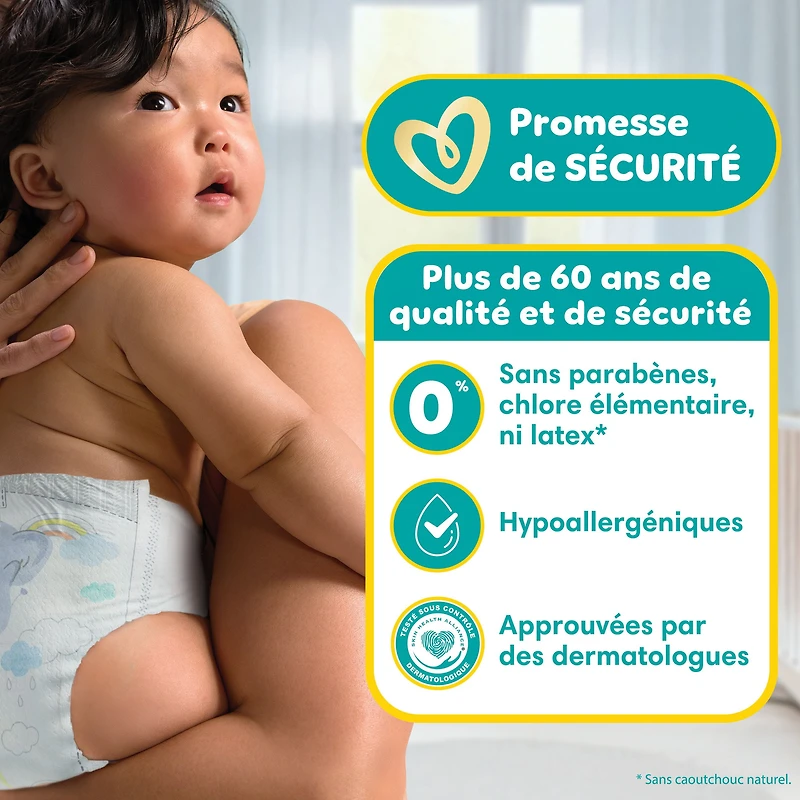 Pampers Swaddlers Diapers, Size 2 (10-22 lbs), Absorbent, Keeps Baby Dry and Comfortable, Skin Safe Disposable Baby Diaper