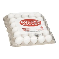 Golden Valley gros oeufs blancs paquet de 30