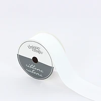 UNIQUE CREATIV – Ruban, Gros-grain, blanc, 100 % polyester, 38 mm x 3,65 m (1½ po x 4 vg)