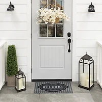 Mohawk Home Farmhouse Chalkboard Grey 1' 6" X 2' 6" Door Mat