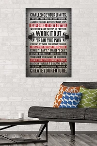 Challenge Your Limits Wall Poster, 14.725" x 22.375"
