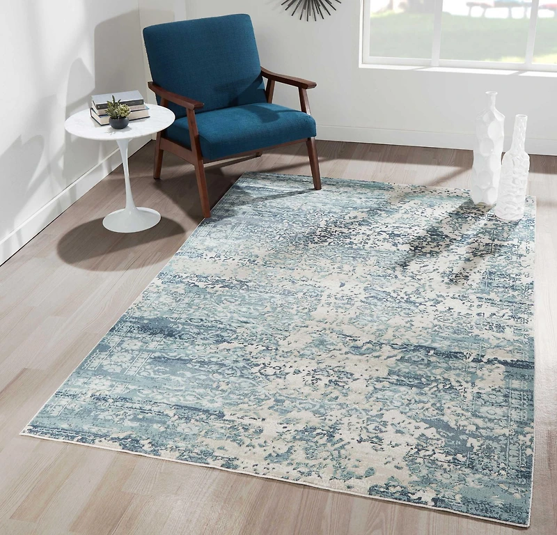 ECARPET Delphine 9'3" x 12'6" Traditional Area Rug for Living Room, Bedroom, Dining Room, Entrance, Hallway and More.