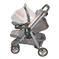 Jolly Jumper Infant Car Seat Net | Breathable Mesh Insect Cover with Elasticized Trim & Adjustable Ties | Fits All Infant Car Seats