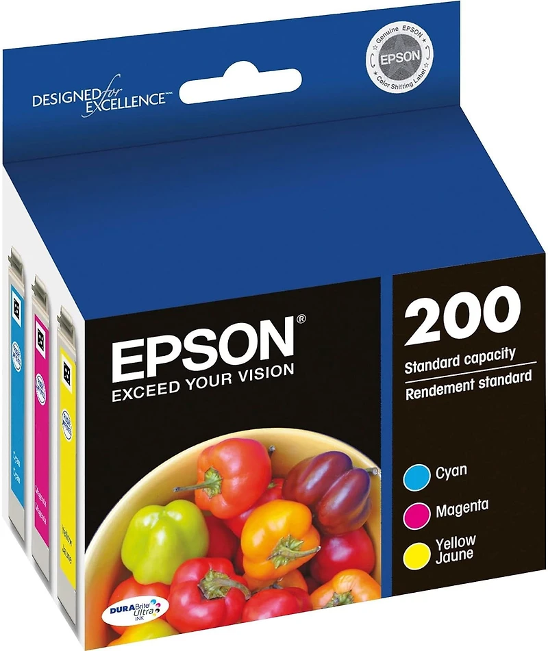 Cartouches d'encre couleur T200 (T200520) de Epson, paquet combiné