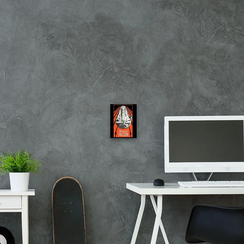 Artissimo Designs Toutes les nouvelles toiles imprimées Falcon du Millénaire - 6.5W x 8.5H x .5D