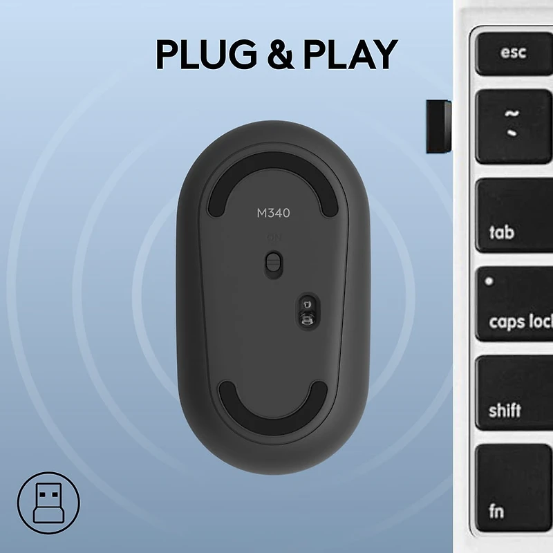 Logitech M340 Souris sans fil avec impressions en édition limitée