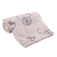 Minnie Mouse Couverture pour Bébé à Imprimé Intégral, Nourrisson Fille, Rose