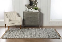 Verginia Berber Natural & Black 5 ft. 3 in. x 7 ft. 5 in. Area Rug