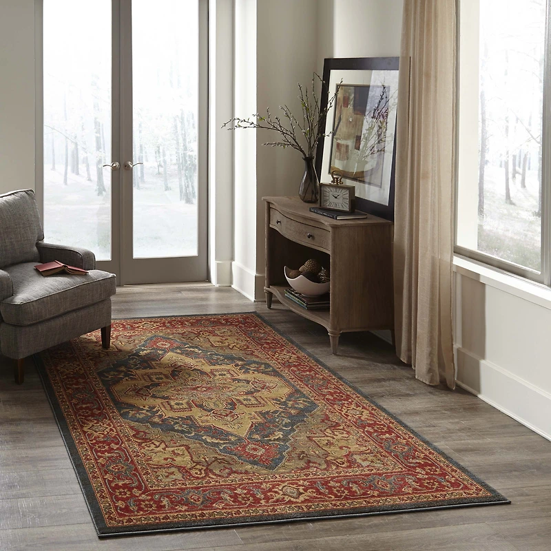ECARPET Lux Traditional Runner Rug for Living Room, Bedroom, Dining Entrance, Hallway and More.