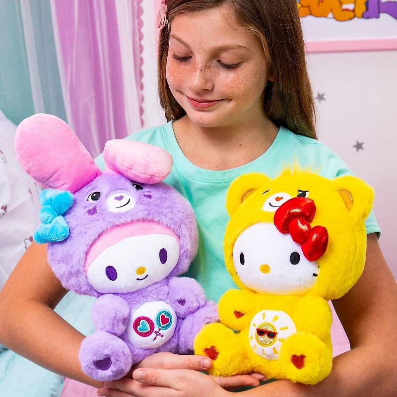 Care Bears Hello Kitty 2-Pack Plush, Funshine and Share
