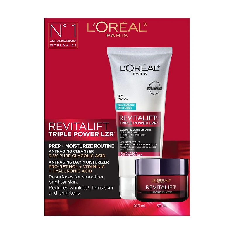 Revitalift Triple Power LZR Prep + Moisturizer Routine Kit