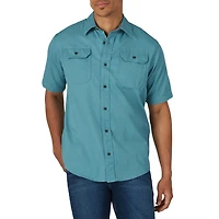 Wrangler Men's Manches Courtes Sergé