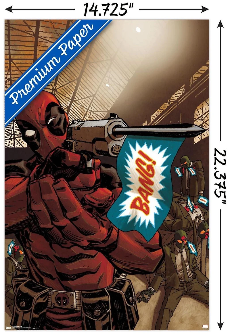 Marvel Comics - Deadpool - Bang Wall Poster, 22.375" x 34"