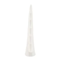Petite décor de table en céramique, blanc, blanc