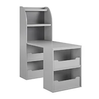 Ameriwood Home Tyler Kids Craft Desk, Dove Gray
