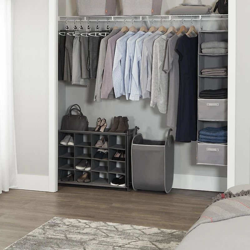 neatfreak! Trieuse à linge verticale à 2 niveaux sur roulettes avec paniers à linge et technologie de réduction des odeurs EVERFRESH®