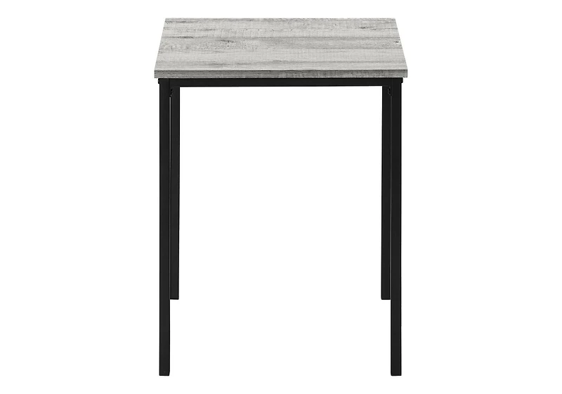 Monarch Specialties  Ensemble De Tables, Ensemble De 3 Pièces, Café, Bout, Métal Noir, Stratifié Gris, Contemporain, Moderne