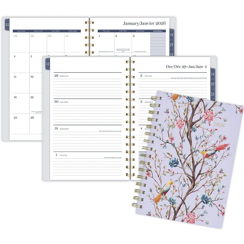 Agenda Petit CAMB magnolia chinois W/M,26 Agenda
