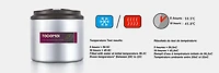 Tedemei 1000 ml boîte à repas isothermique 1 couche