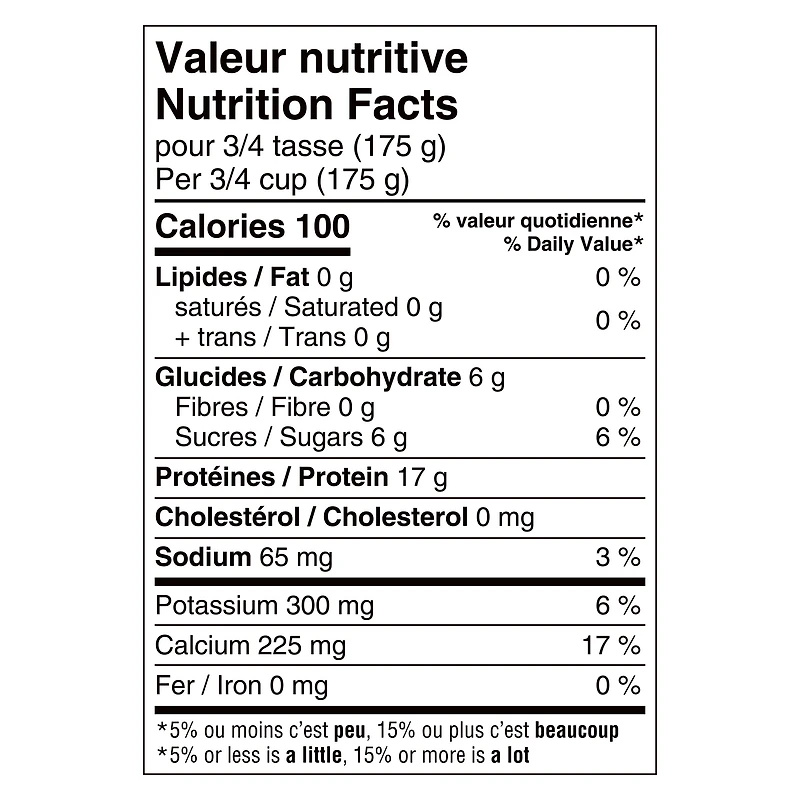 Liberté Grec Yogourt 0 % Sans lactose, Nature, Teneur élevée en protéines, 750 g 750g