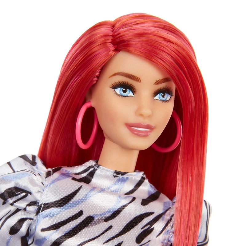 Barbie Fashionistas Poupée 168, buste petit, cheveux longs roux