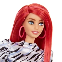 Barbie Fashionistas Poupée 168, buste petit, cheveux longs roux